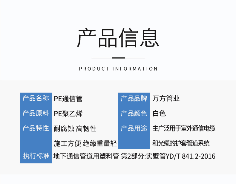 安徽萬方管業集團,PE管、MPP管、PVC管、PE給水管等管材